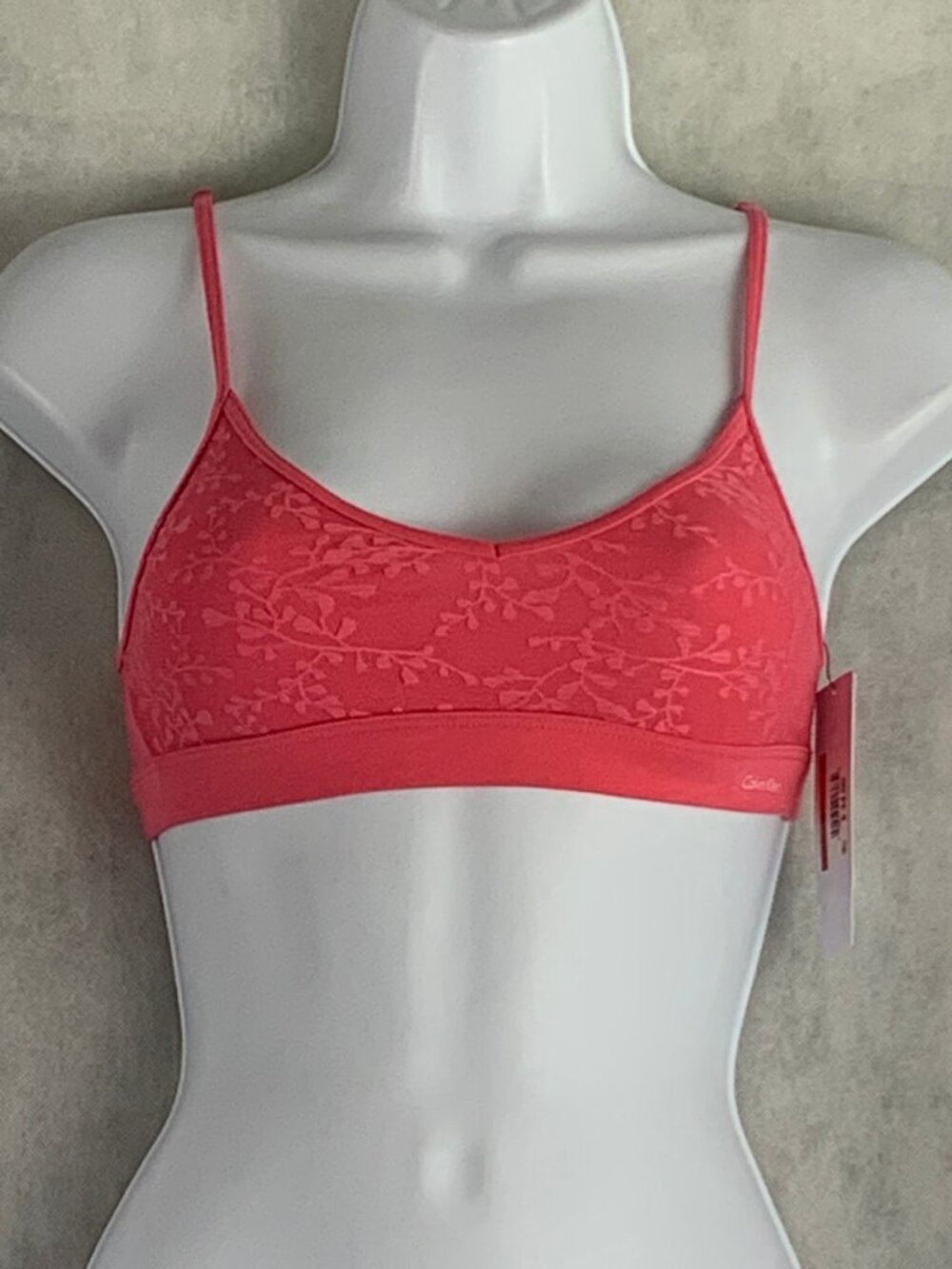 Calvin Klein Women's Bare Lace Bralette, Desert Sunset Pink, XS